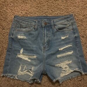 Shein blue ripped jeans